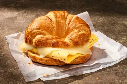 Panera Bread Breakfast Menu With Prices 2026 12 Croissant Egg & Cheese Sandwich