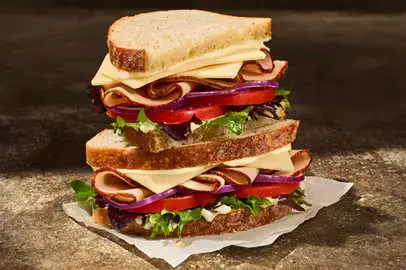 Panera Lunch Menu With Prices August 2026 18 Turkey & Cheddar Sandwich